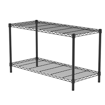 特力屋 烤漆二層架寬106*深46*高60公分(黑)