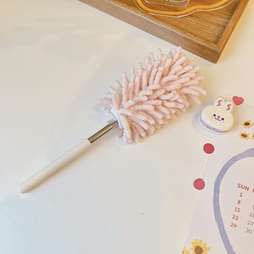 灰塵刷 灰塵撢 除塵撢 ins馬卡龍色網紅長柄雞毛撣子家用掃灰除塵可伸縮拆洗打掃神器女『ZW2723』