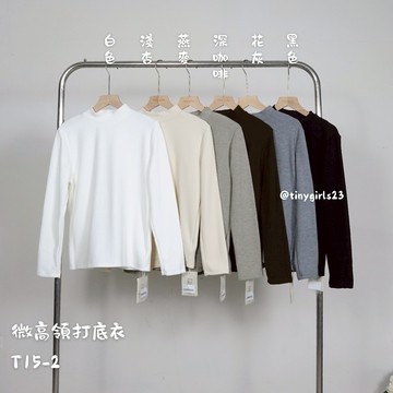 【太妮絲T219】現貨 韓系 基本款磨毛內搭 高領上衣 半高領 內搭 保暖 內搭上衣 長袖 發熱衣 打底衫