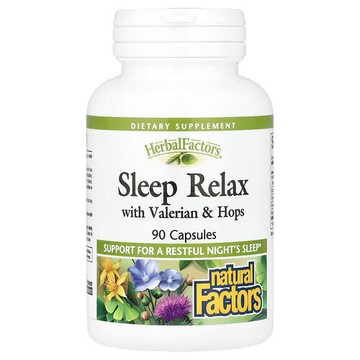 Natural Factors, 安眠配方，含纈草和啤酒花，90 粒膠囊