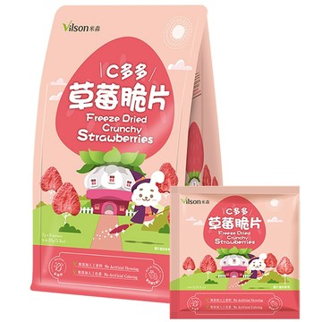 【米森 vilson】C多多草莓脆片(7gx5包/袋)