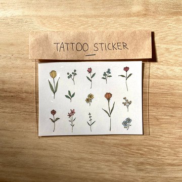 野花5 紋身貼紙 春夏季