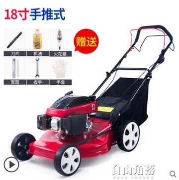 割草機汽油機除草機本田動力草坪機手推式剪草機自走式果園打草機【摩可美家】
