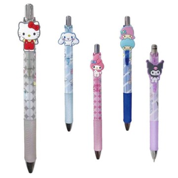 小禮堂 三麗鷗 矽膠造型自動鉛筆 0.5mm Kitty 美樂蒂 酷洛米