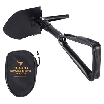 Chill Outdoor CLS多功能折疊鏟 附收納袋  黑色  1個