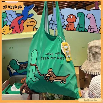 台灣直售🛒 旅行收納袋 棉被收納袋 防水收納袋 可折迭購物袋 超市購物袋2025綠色大容量環保購物袋逛街斜背包折迭收納