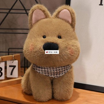 臺灣熱賣☆【可開發票】💕西高小狗毛絨公仔玩具仿真狗狗玩偶娃娃可愛抱枕生日禮物送女生