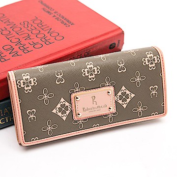 Roberto Mocali - 義大利諾貝兔茉綠花紋11卡1照緹花長夾