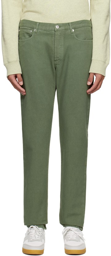 A. P.C. 绿色 Petit New Standard 牛仔裤