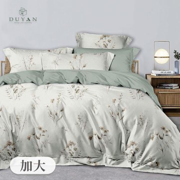 【DUYAN 竹漾】奧地利天絲三件式枕套床包組 蒼茫絮語 台灣製(加大)