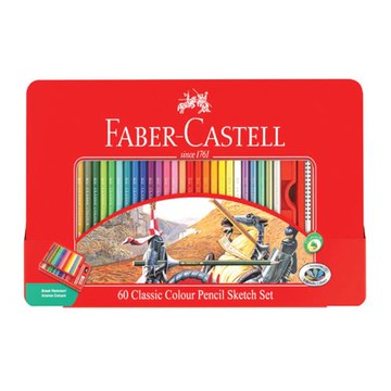 德國 Faber-Castell美術生指定用品 60色油性色鉛筆組-115893