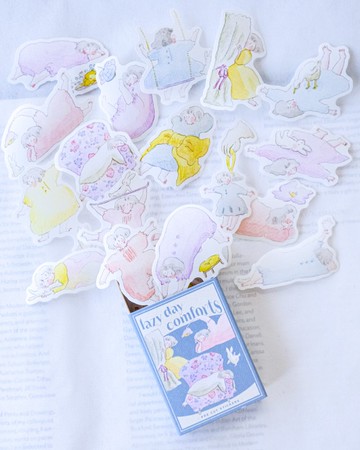 火柴盒系列貼紙 09-慵懶的一天