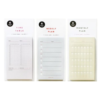 【Suatelier】便利貼-時間表/月計畫/週計畫