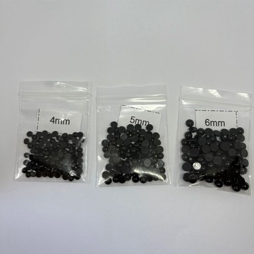 臺灣出貨🌺毛絨玩具眼睛玩偶眼睛眼珠黑色平底眼睛DIY手工公仔毛線眼睛配件