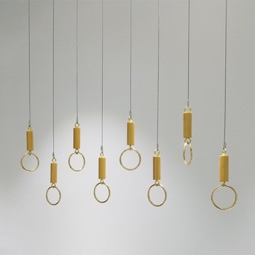 服裝店櫥窗 掛衣服鏈子掛鉤衣架吊環圓環鏈條 吊架懸掛吊掛金色