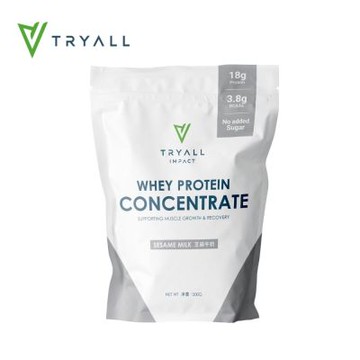 [台灣 Tryall] 濃縮乳清蛋白粉-芝麻牛奶 (500g/袋)
