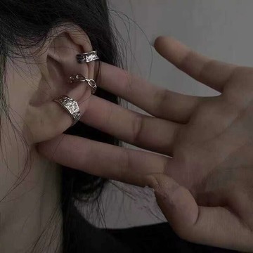 爆款耳夾閤集~甜美複古冷淡風鋯石耳夾女ins潮酷無耳洞耳骨夾女F-205