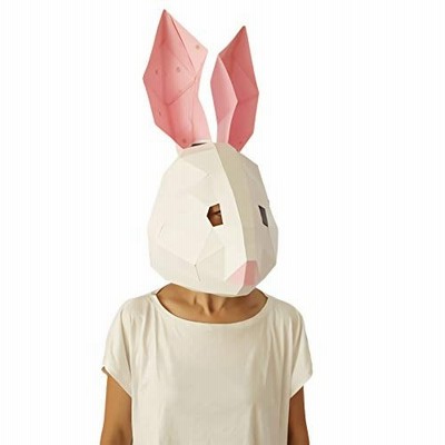 うさぎマスク かぶりもの 動物おもしろかわいい手作りペーパークラフト 大人用 ウサギ被り物 知育玩具 仮装衣装 通販 Lineポイント最大0 5 Get Lineショッピング