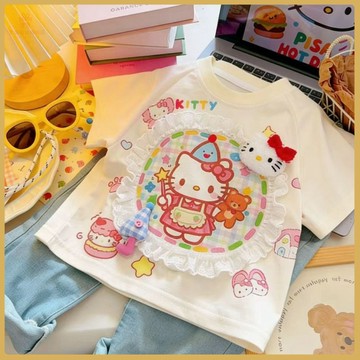 爆款熱推💖全臺免運 【店鋪熱銷】純棉夏季2026兒童立體玩偶新款韓版男女寶寶可愛寬鬆休閒兒童t恤 T3RS