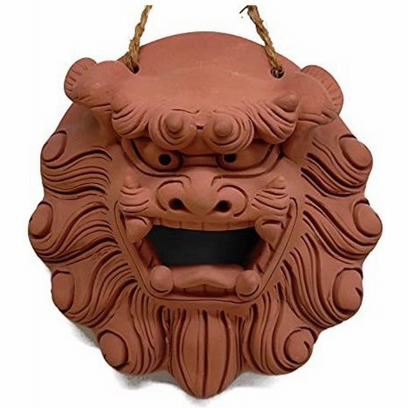 沖縄 シーサー 置物 壁掛け面シーサー S 通販 Lineポイント最大get Lineショッピング