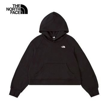 女款黑色舒適透氣長袖帽T｜8F0YJK3