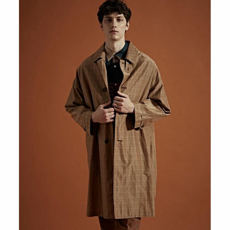 Tomorrowland シルクコットンタフタ ステンカラーコート メンズ 46ブラウン系 通販 Lineポイント最大get Lineショッピング