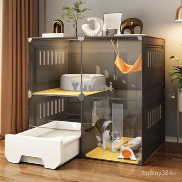 『免運』貓籠子 貓別墅 貓砂盆一體 傢用室內超大自由空間 不佔地 貓別墅貓櫃貓窩 D321