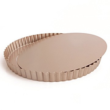 CHEFMADE 學廚 香檳金 不沾分離式派盤  24 x 24 x 2.4cm  1個