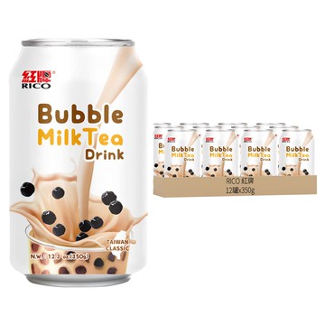 RICO 紅牌 珍奶 經典系 原味厚奶  350g  12罐
