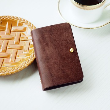 咖啡 × M5 真皮系統手帳套 (Micro 5 / 迷你 5 穴)