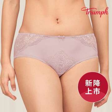 黛安芬-自然優雅系列 無痕中腰平口內褲 M-EL 溫柔紫｜87-2014 9N