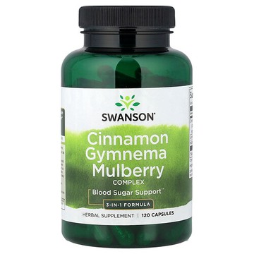 Swanson Vitamins, 肉桂匙羹藤桑樹複合物，120 粒膠囊