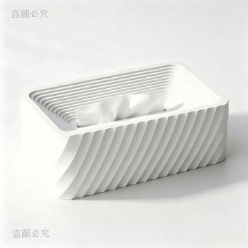 新品推薦🌟3D列印下沉式抽紙盒 客廳茶几桌面紙巾收納 適用16X10X8cm黑白款 防滑設計 簡約質感 居家用品 1d