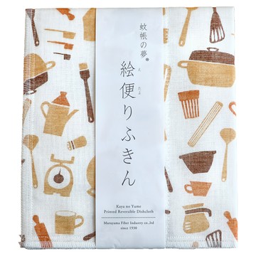 蚊帳的夢 印花雙面抹布  1條  35 × 40cm