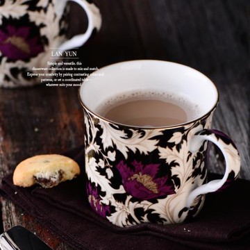 歐式馬克杯 骨瓷紅茶杯咖啡杯水杯 精致經典 手感佳 Fine bone