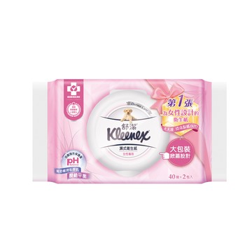 [家速配]舒潔女性專用濕式衛生紙40PC
