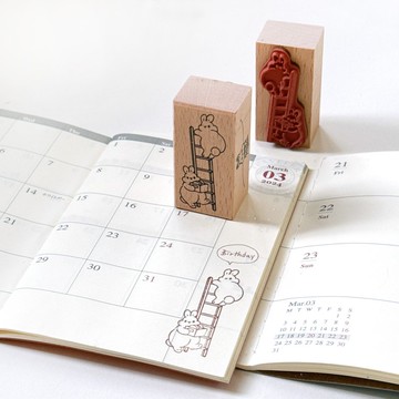 小兔手帳印章-爬梯