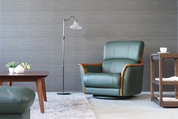 各地的著名工房 浜本工藝 No.1800 旋轉單人客廳椅 日本產家具 實