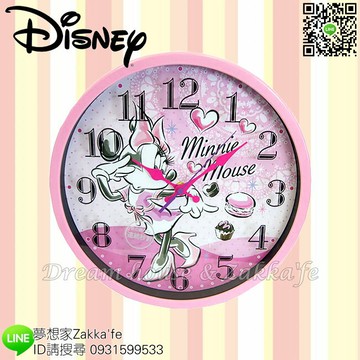 日本正版 Disney 迪士尼 米妮 掛鐘/時鐘《 靜音無聲連續機芯 》★ 簡單時尚可愛 ★ 夢想家精品家飾