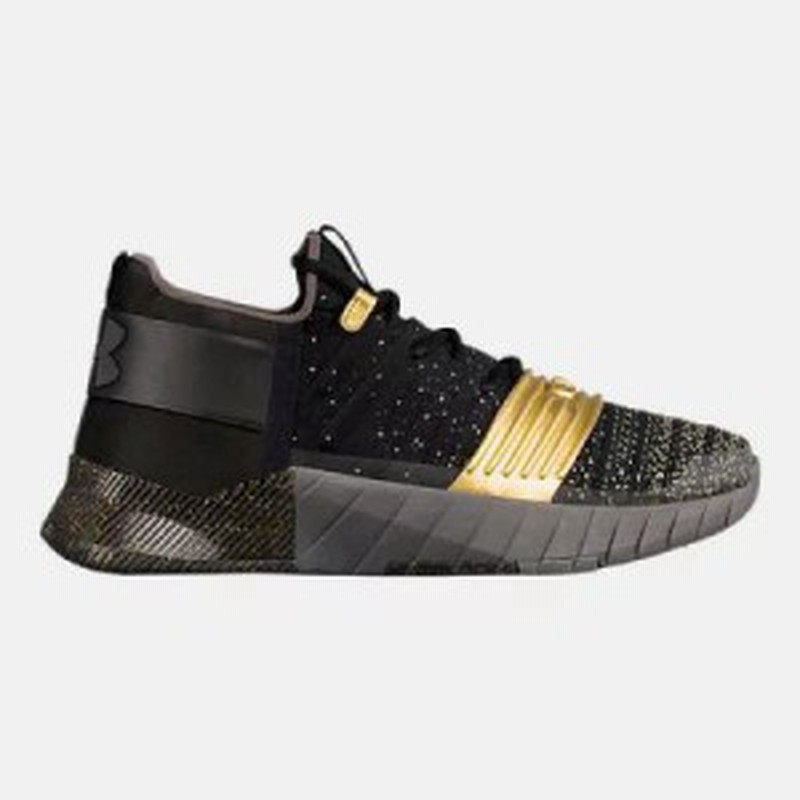 black and gold under armour shoes