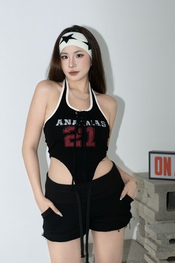 迷彩高腰棉短褲