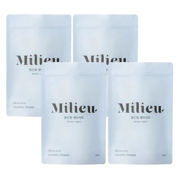 韓國 Milieu - All in one二合一天然成分防染色X洗衣紙-四包(120入)