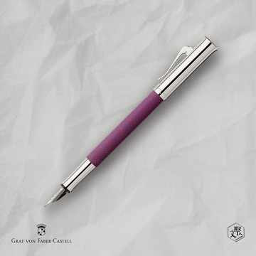 【Graf von Faber-Castell】 繩紋飾 鋼筆-藍紫 M尖 VIP刻字服務 (原廠正貨)