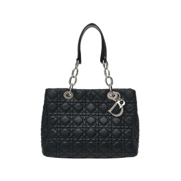 DIOR 經典藤格紋鏈帶托特包肩背包