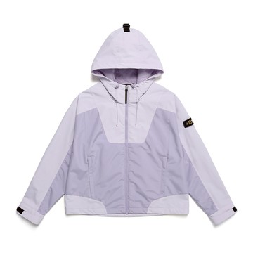 女裝 AUGUSTINE 拼色防風外套 - 紫色