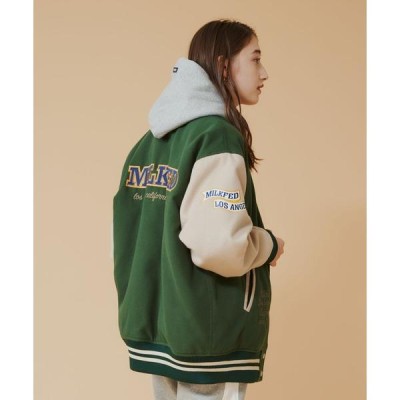 スタジャン ジャケット ミルクフェド MILKFED VARSITY JACKET ブルゾン