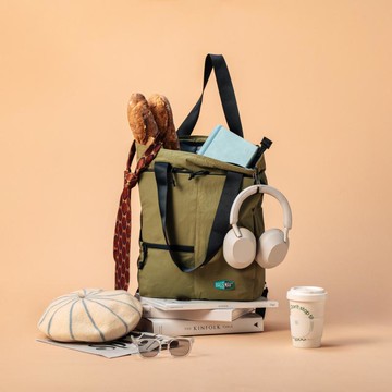 城市輕旅兩用機能包 軍綠色