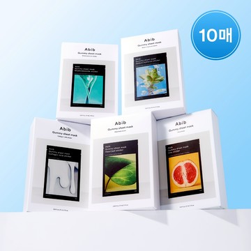Abib Gummy Sheet Mask Sticker (10 sheet) - Heartleaf / Sedum Hyaluron / Madecassoside / Collagen Milk / Vita