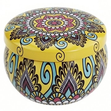 樂邦 復古鐵罐香氛大豆蠟蠟燭  D2003 小蒼蘭  105g  1個