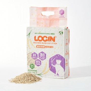 LOGIN 【3入組】澳洲-強效除臭稻穀貓砂 1.5mm2.5kg6L